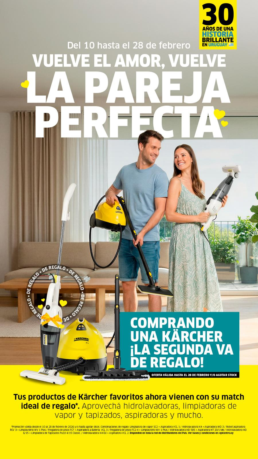 En febrero, Karcher también celebra el amor